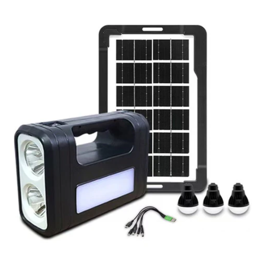 Nuevo Kit Solar De Emergencia /camping/usb/3 Ampolletas/8017
