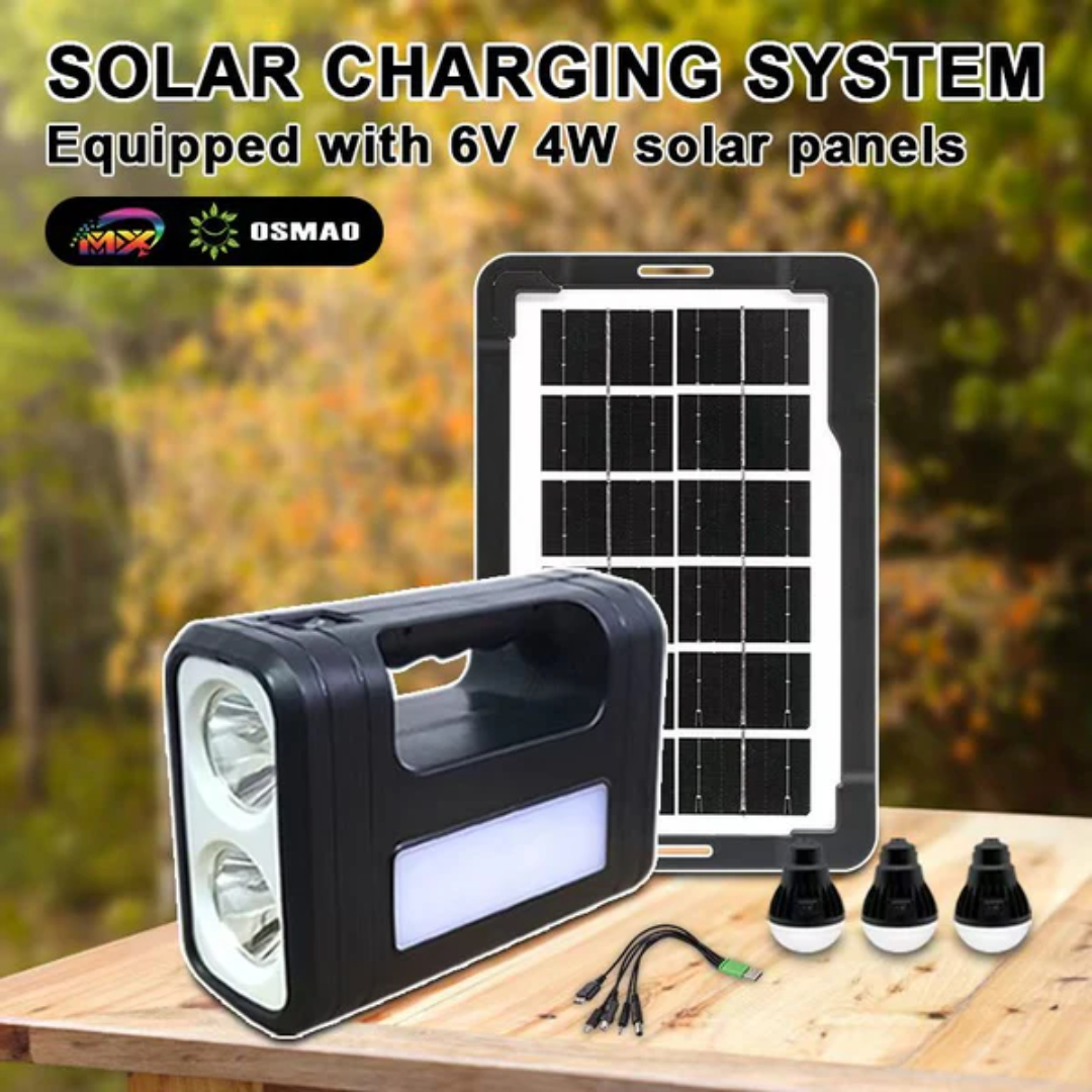 Nuevo Kit Solar De Emergencia /camping/usb/3 Ampolletas/8017