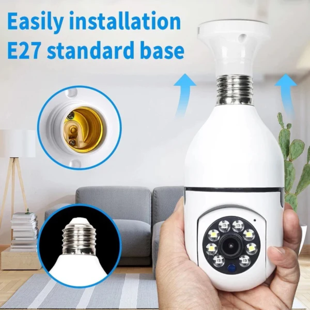 Camara Ip Ampolleta Motorizada 360° E27 1080p Yoosee