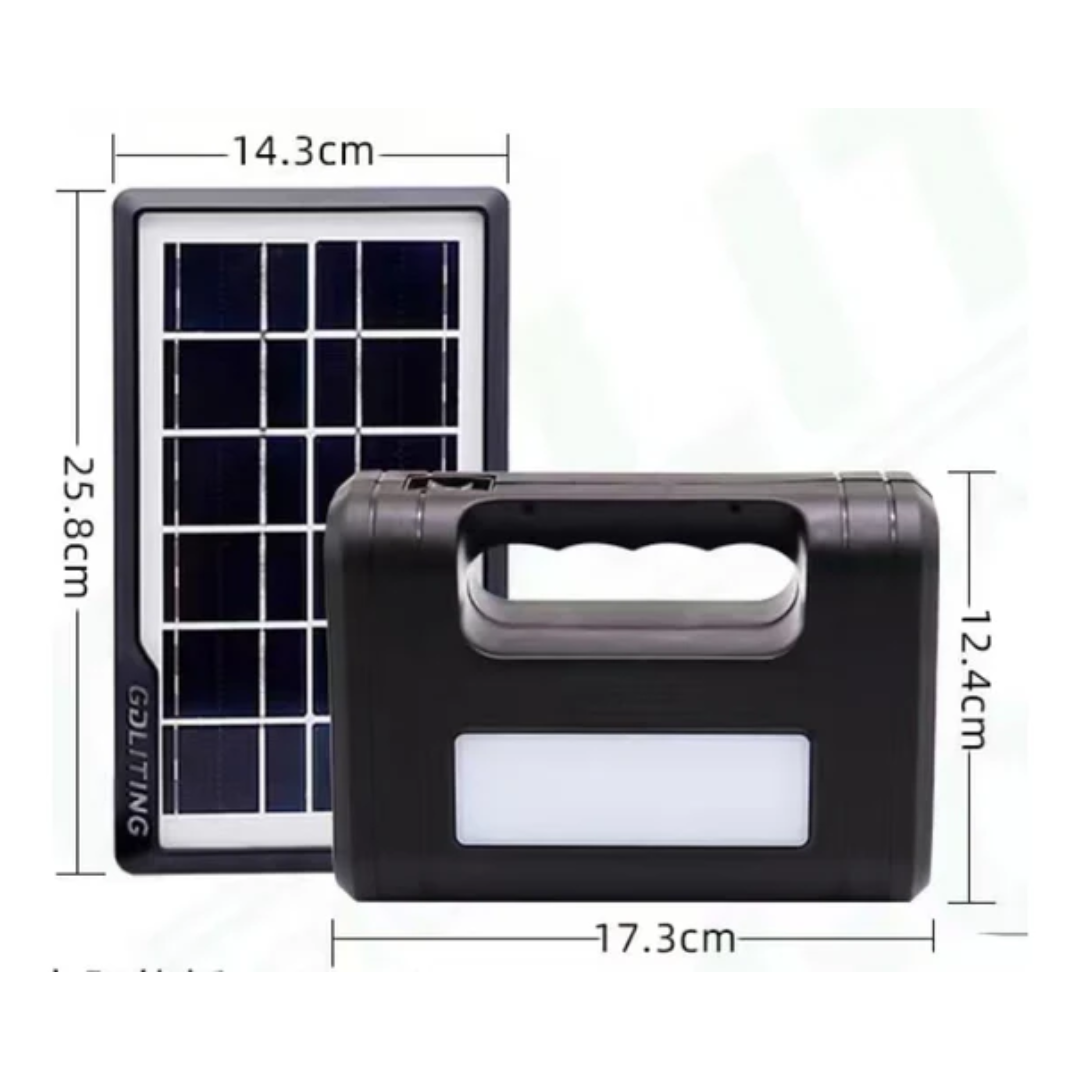 Nuevo Kit Solar De Emergencia /camping/usb/3 Ampolletas/8017