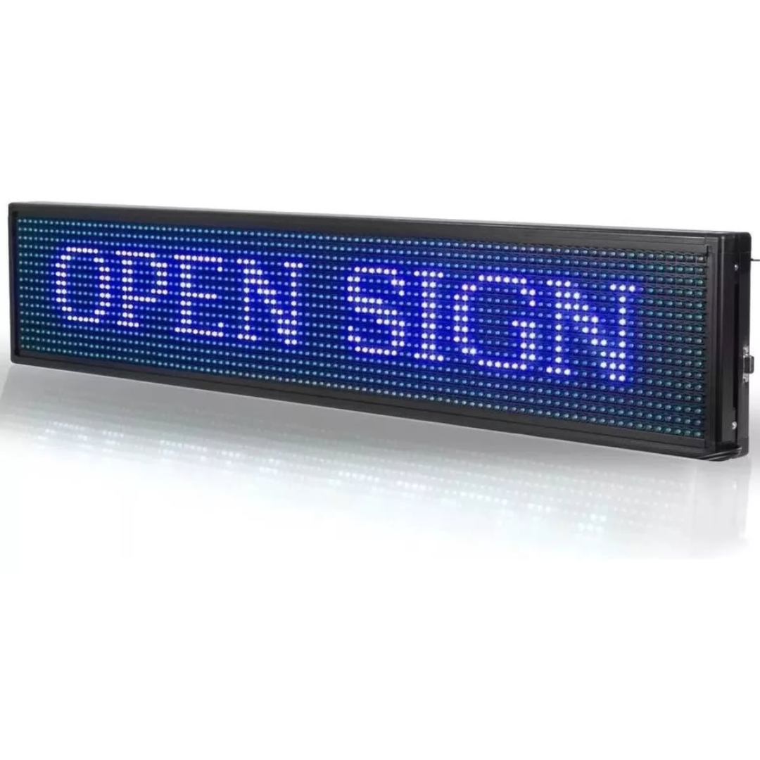 LETRERO LUMINOSO WI-FI PROGRAMABLE 100X20CM