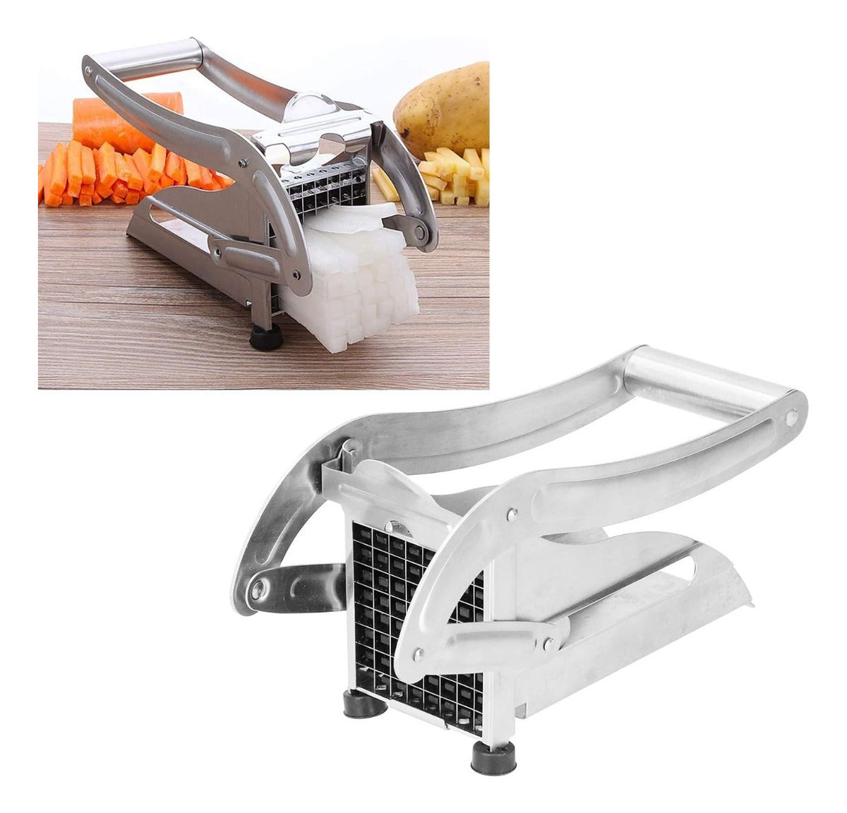 Maquina Cortadora De Papas Fritas Acero Inoxidable