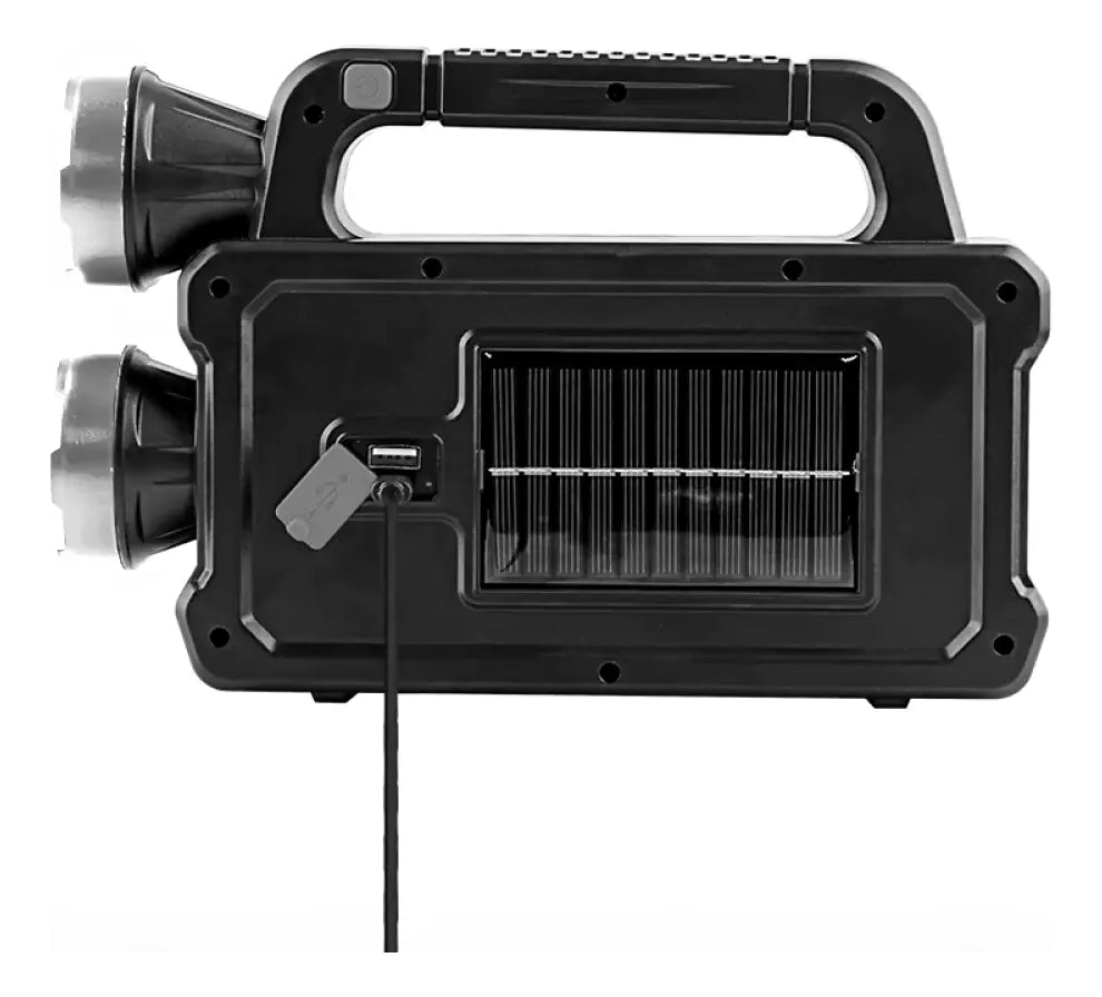 Linterna Led Recargable Solar Usb Cazador Potente 7718