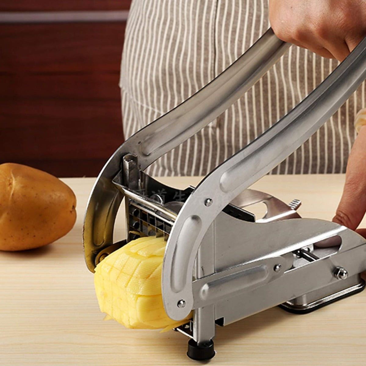 Maquina Cortadora De Papas Fritas Acero Inoxidable