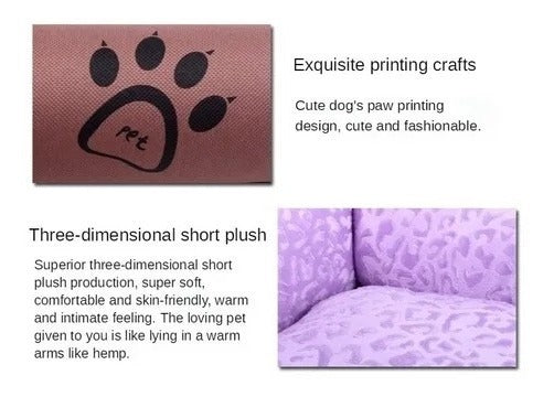 Cama Mascota Ultrasuave Gato Perro 56x46 Cm Colchon /g003