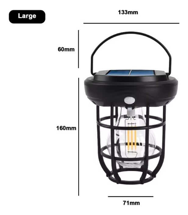 Foco Farol Led Solares Jardin O Para Pared Con Sensor Calida