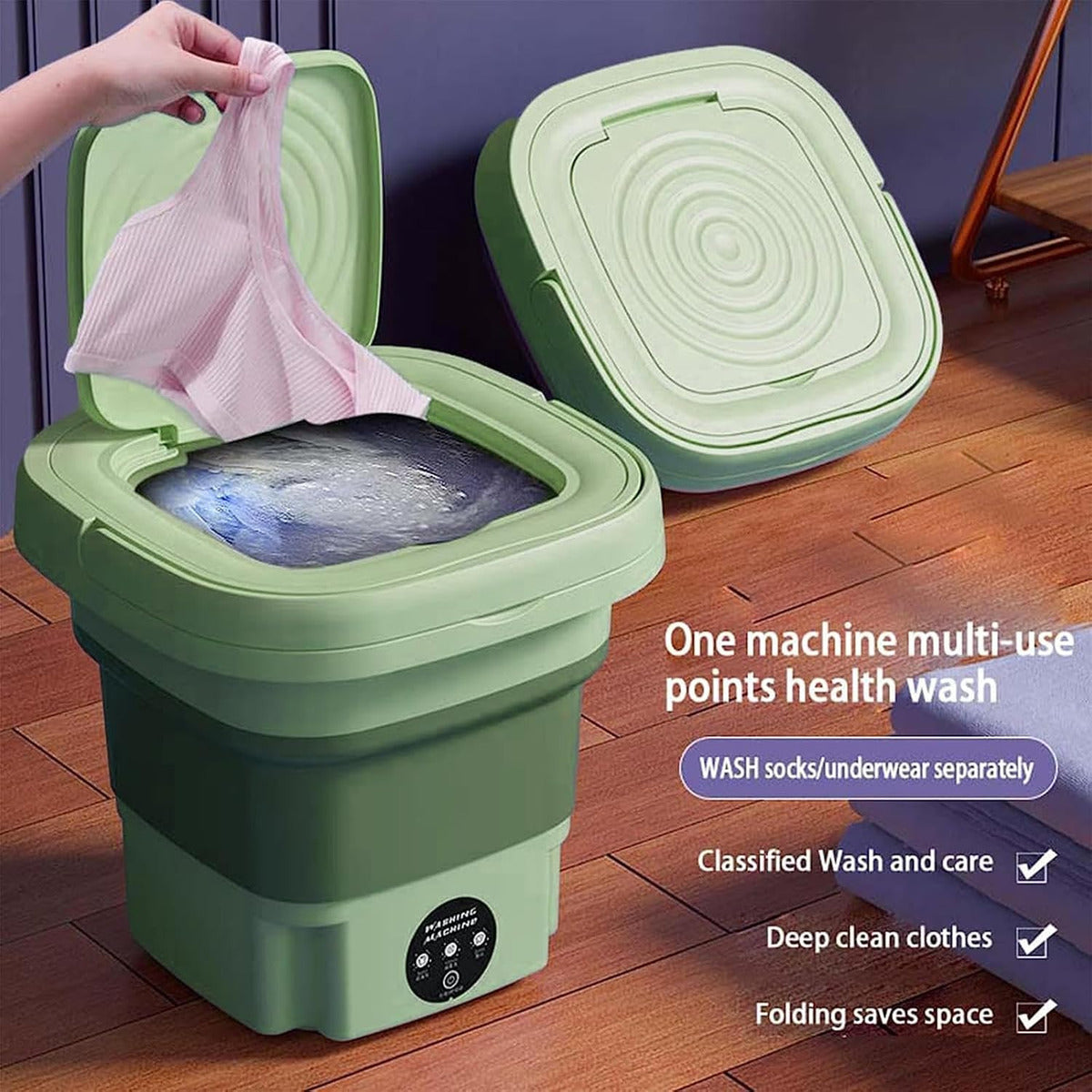Mini Lavadora Plegable Portatil Centrifugado Ropa Pequeña