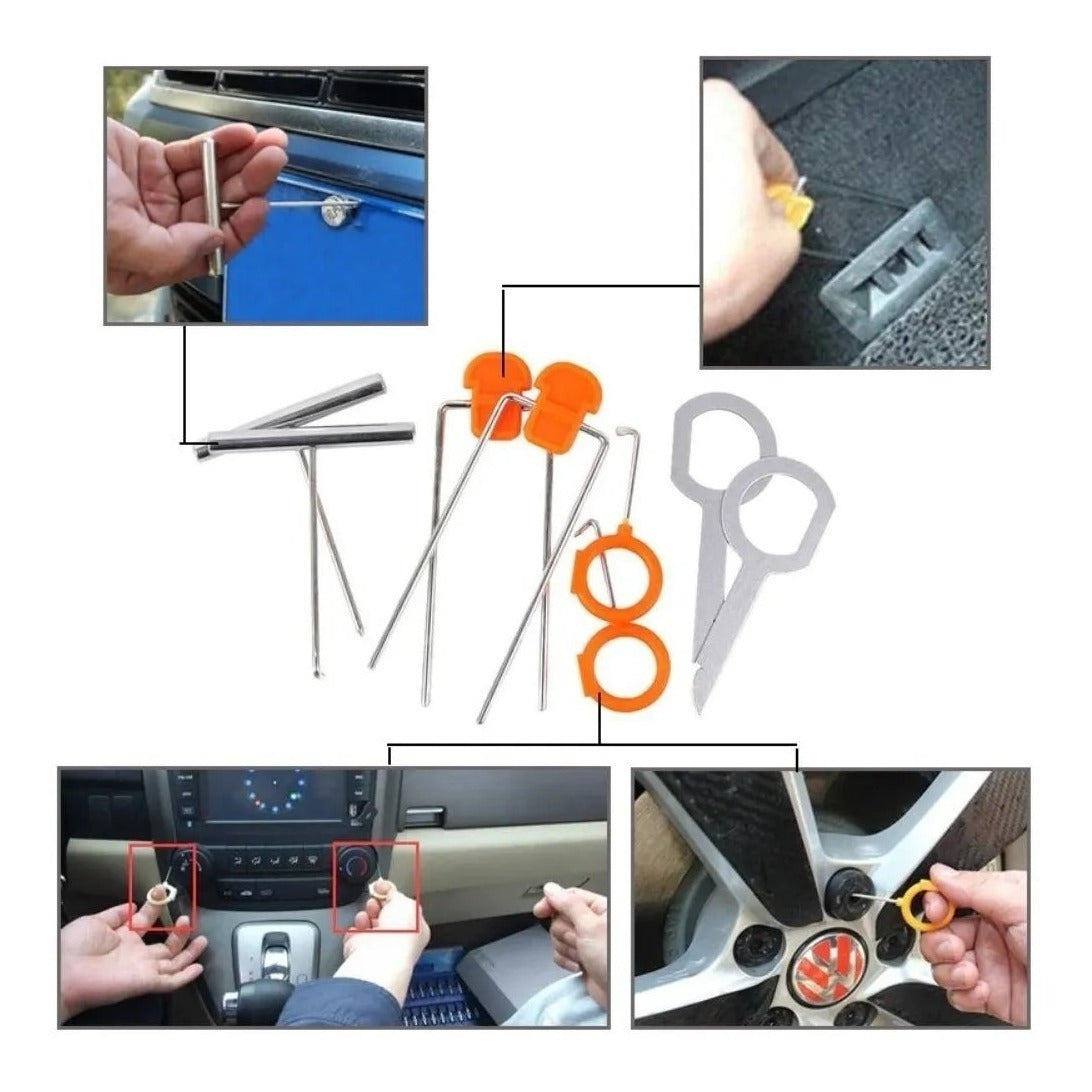 Set 12 Piezas Desarmadores Radios Paneles Puertas Automovil