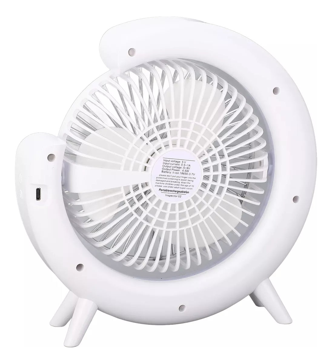 Ventilador Mini Escritorio Usb Portatil Ventilador Mesa Blanco
