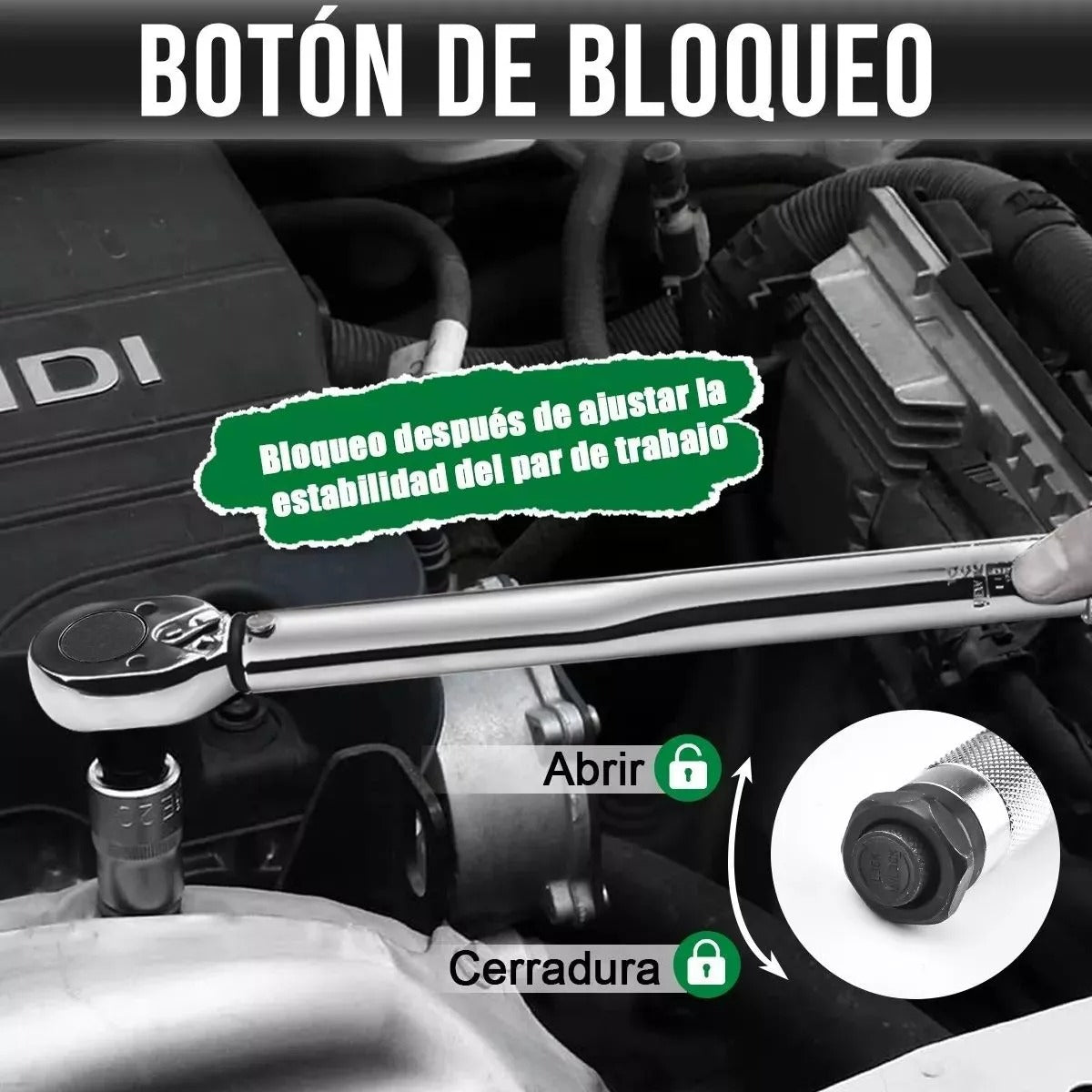 Torquímetro De Trueno Llave De Torque 3/8 19-110nm