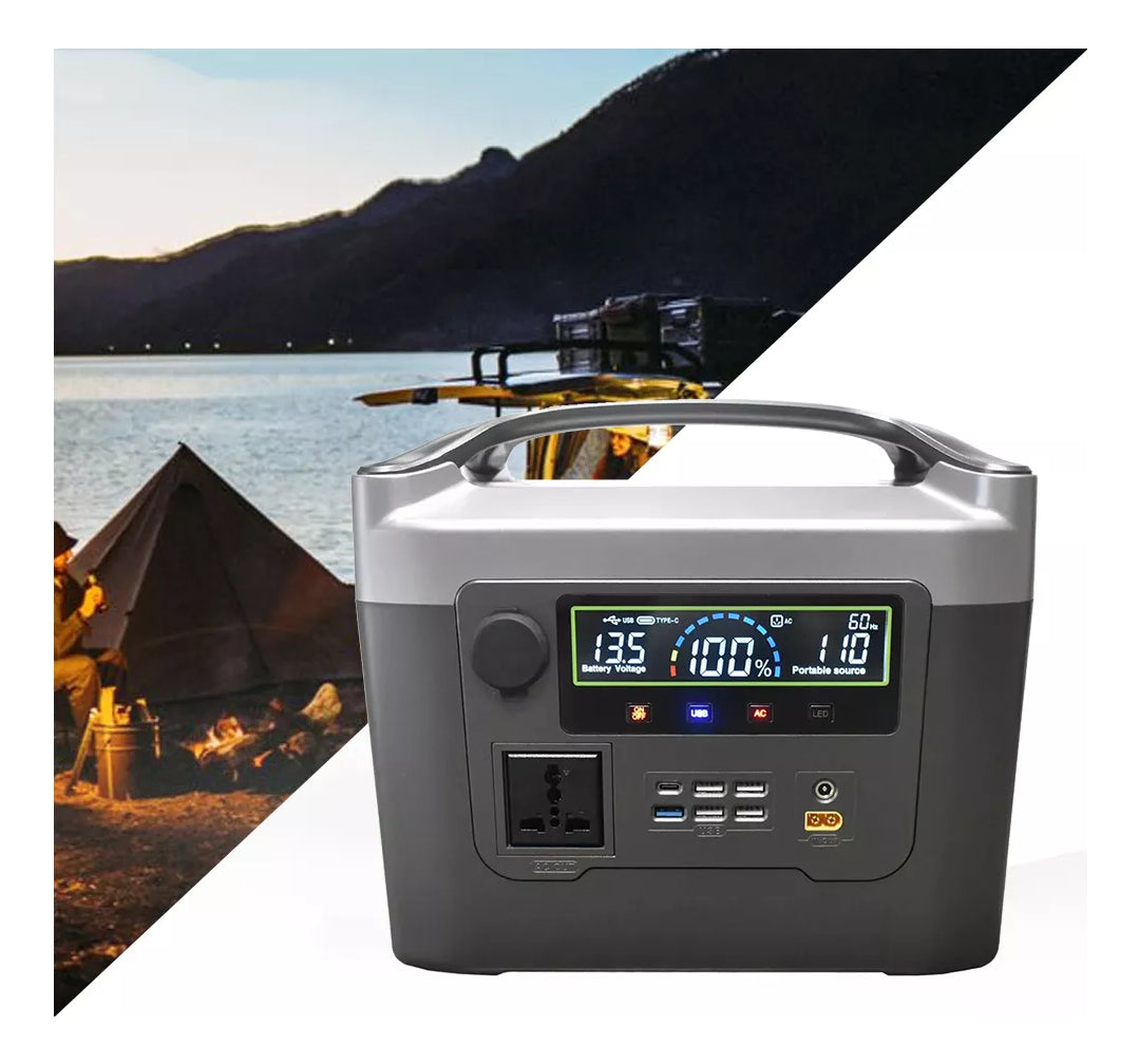 Generador De Energía Portátil Eléctrico Solar 1000w Brand