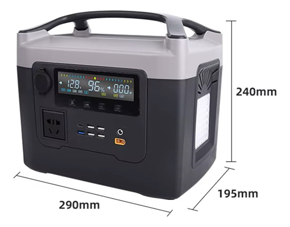 Generador De Energía Portátil Eléctrico Solar 1000w Brand