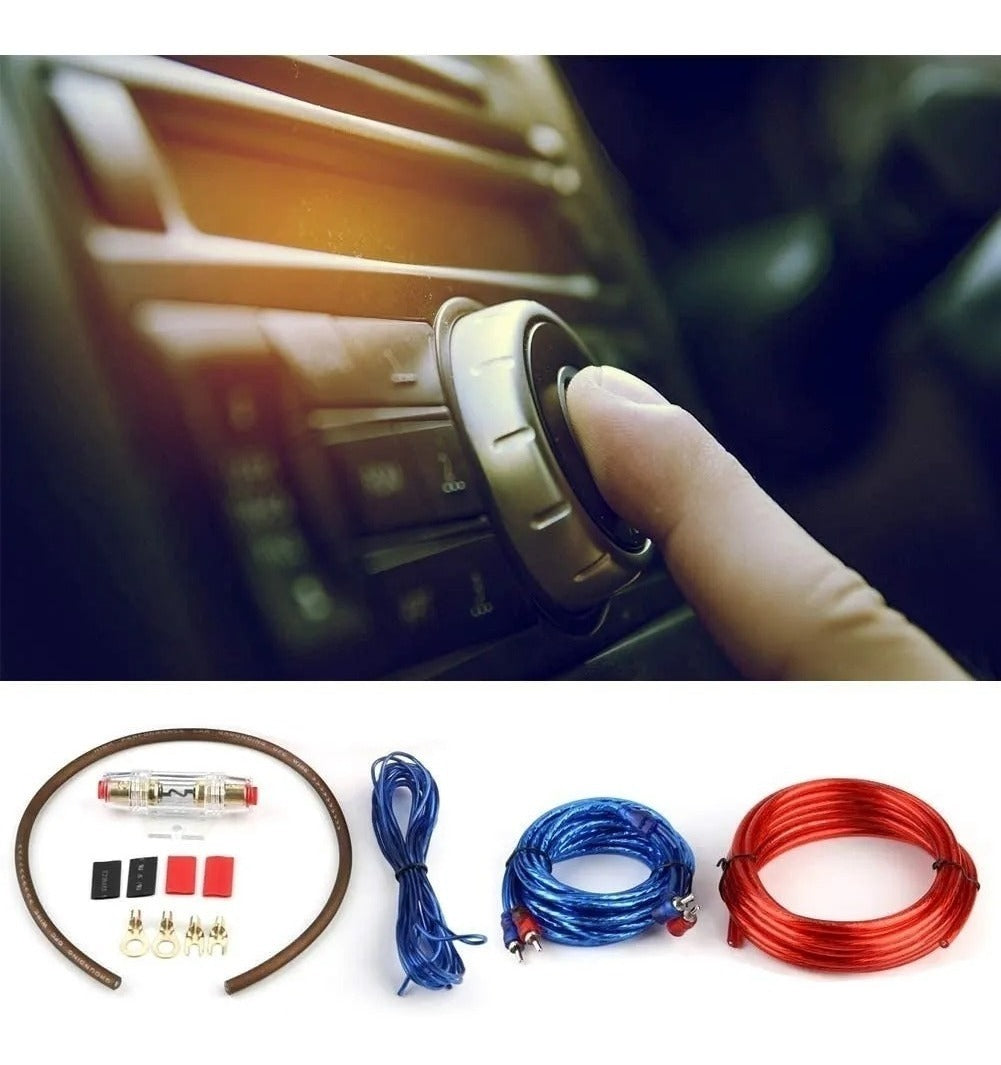 Kit Cables Para Amplificador Subwoofer 1500w Auto