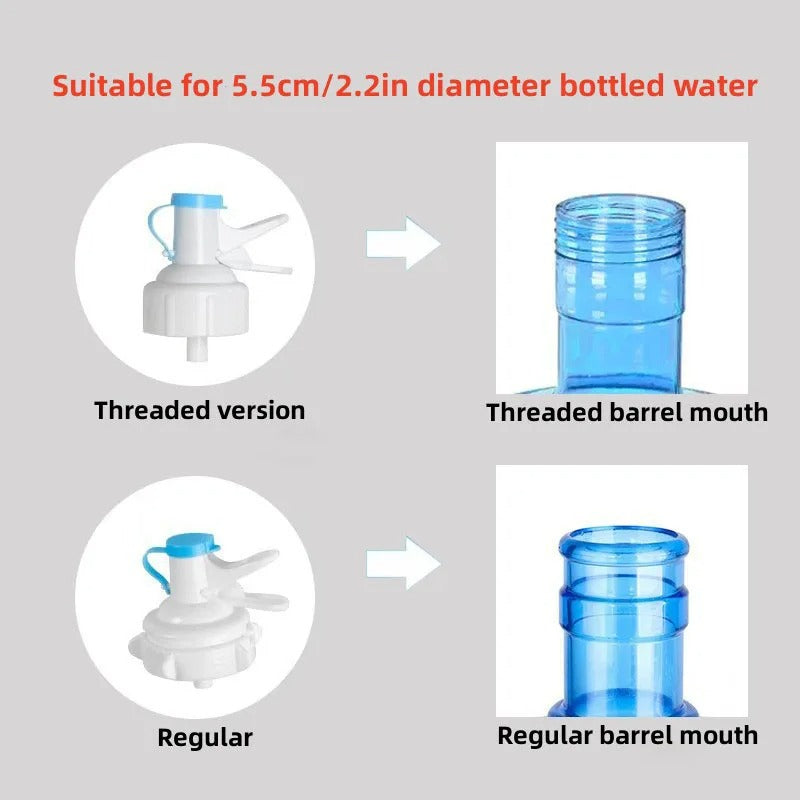 Dispensador De Agua Portátil Con Estante Para Galón Negro