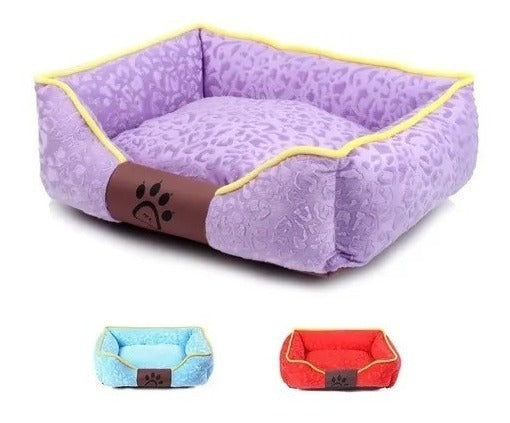 Cama Mascota Ultrasuave Gato Perro 56x46 Cm Colchon /g003