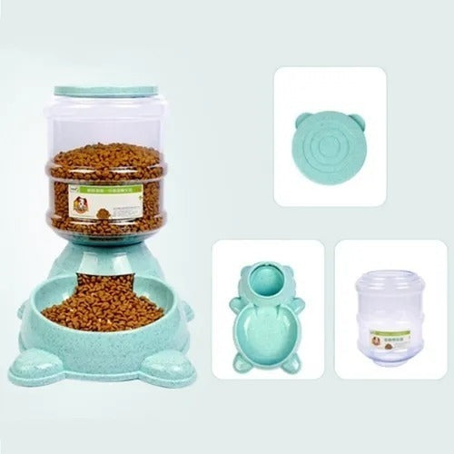 Dispensador De Comida Mascotas Perro Gato 3kg Automatico