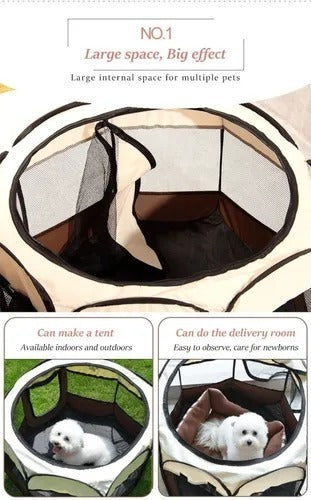 Corral Tienda Para Mascotas Portatil Perro Gato Talla L