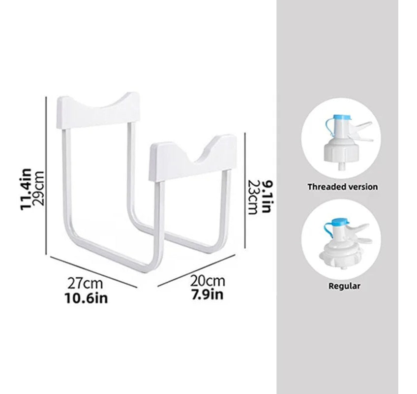 Dispensador De Agua Portátil Con Estante Para Galón Negro