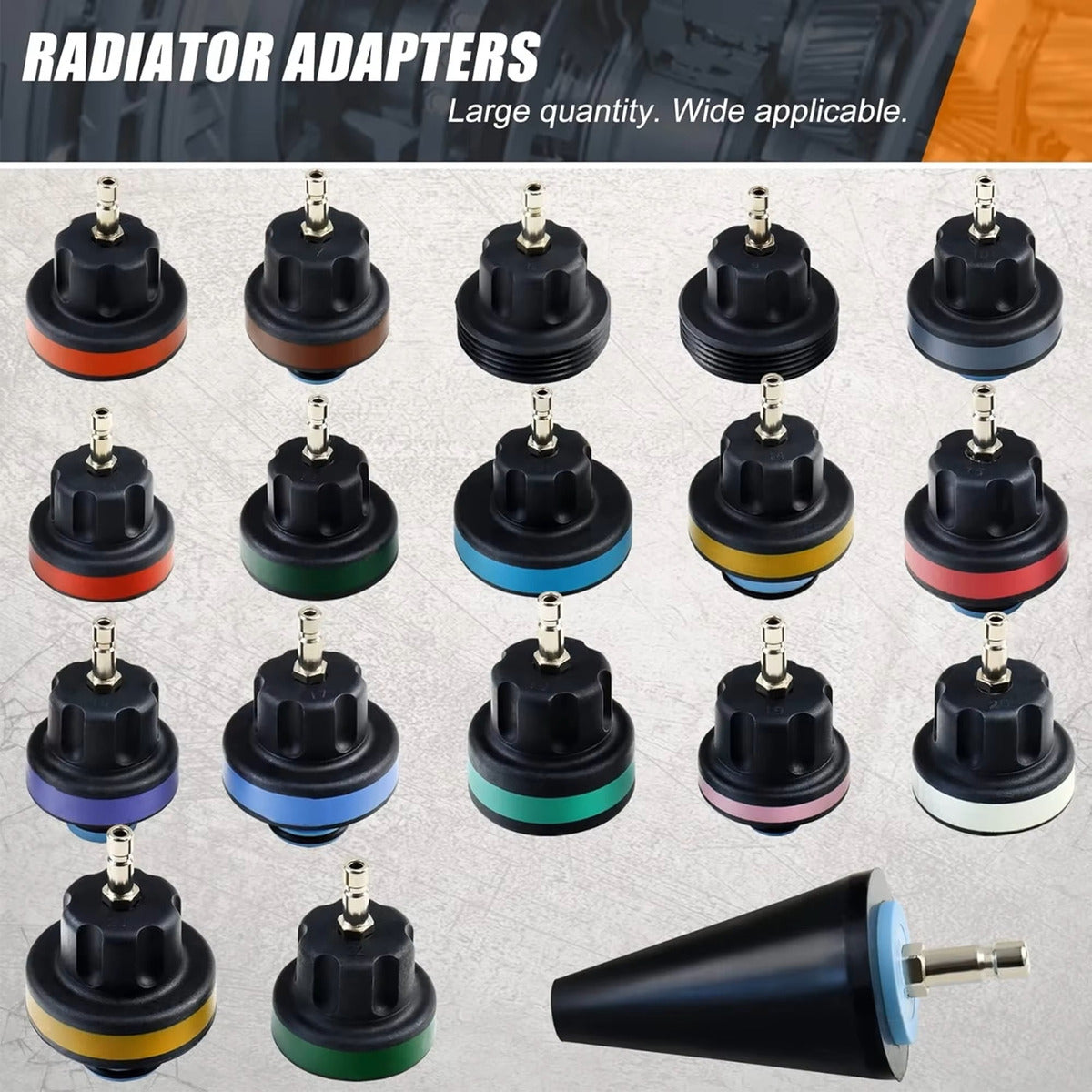 Kit Multifunción Radiador Fugas Purgas Refrigerante 28 Pzs