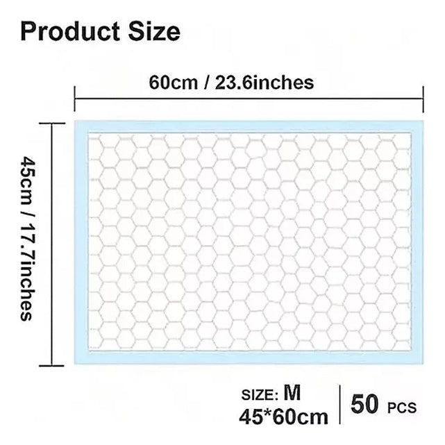 Pañales Superabsorbente Alfombrilla Para Perro Talla M 50pcs