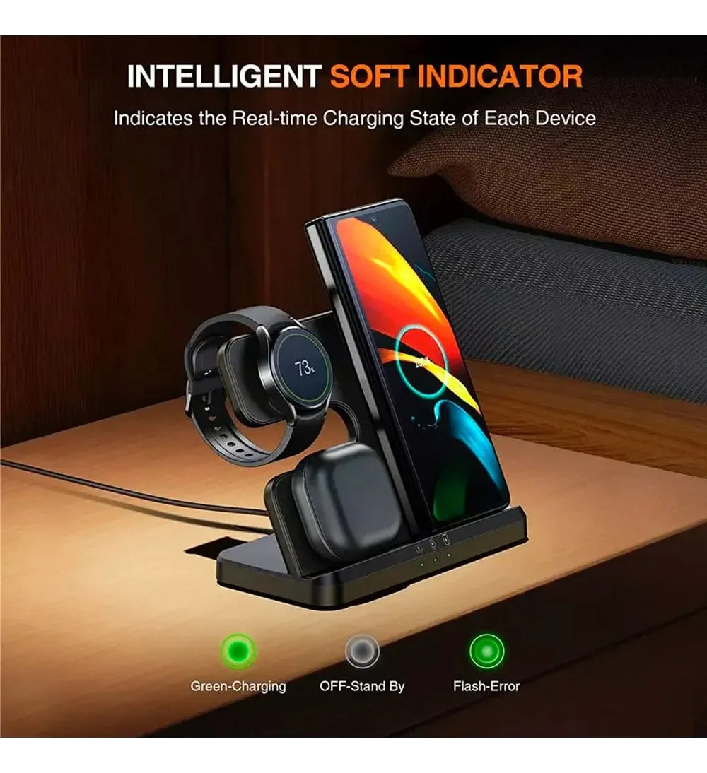 Cargador Inalambrico 3 En 1 Samsung Galaxy Buds Active Watch