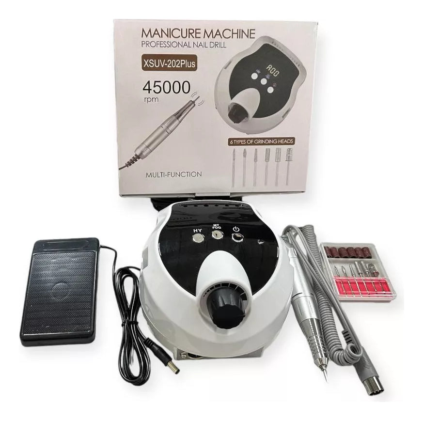 Torno Uña Manicure 45000rpm Para Acrílica Y Gel