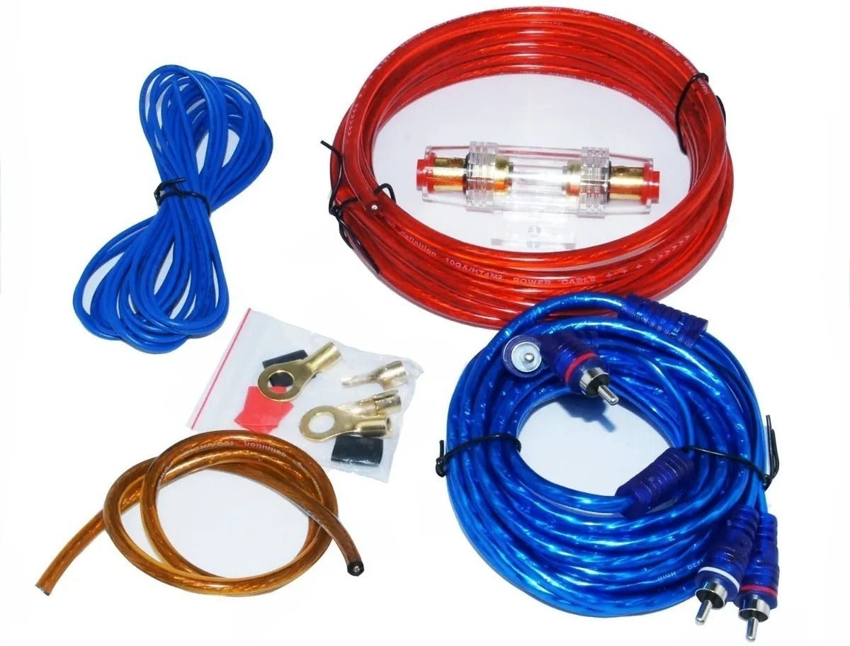 Kit Cables Para Amplificador Subwoofer 1500w Auto