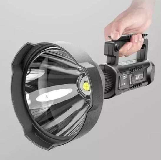 Foco Linterna Led Largo Alcance 600 Metros + Usb + Trípode