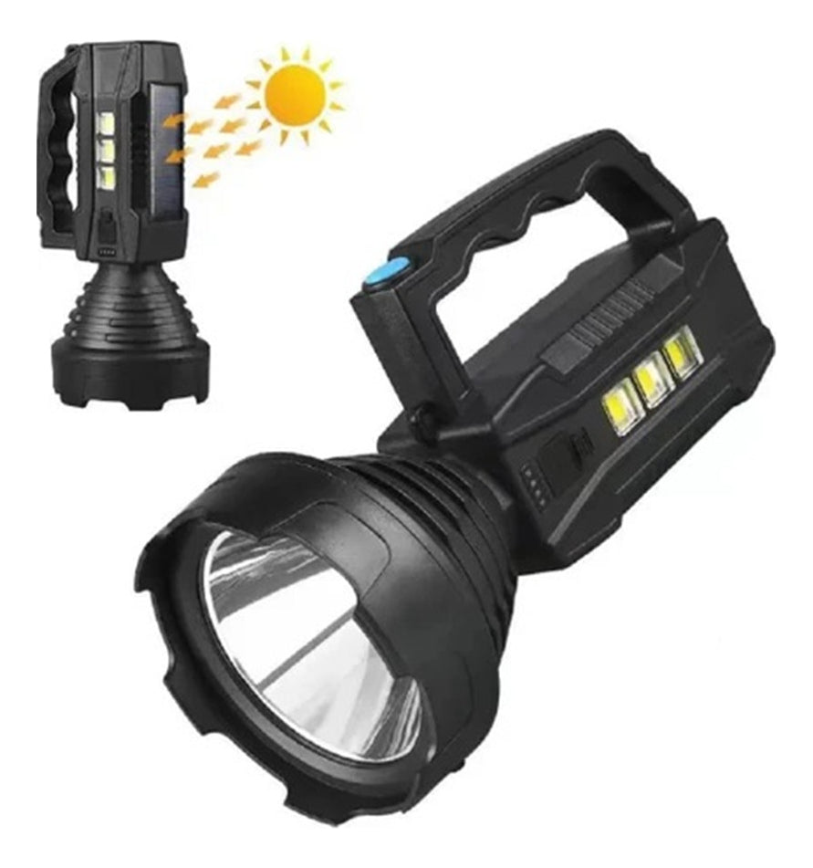 Linterna Led Recargable Solar Usb Cazador Potente Cx8809