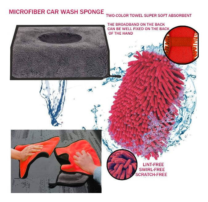 Kit De Herramientas De Limpieza De Lavado De Autos