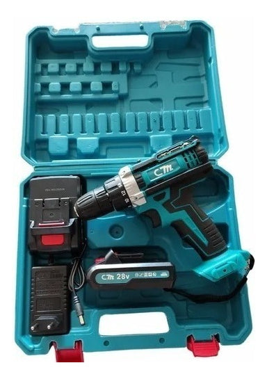Taladro Atornillador Inalámbrico 48v 2 Baterias Accesorios