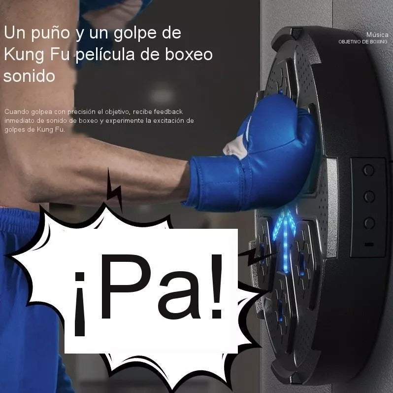 Máquina De Boxeo Artes Marciales Guantes Música Bluetooth