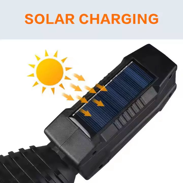 Linterna Led Recargable Solar Usb Cazador Potente Cx8809