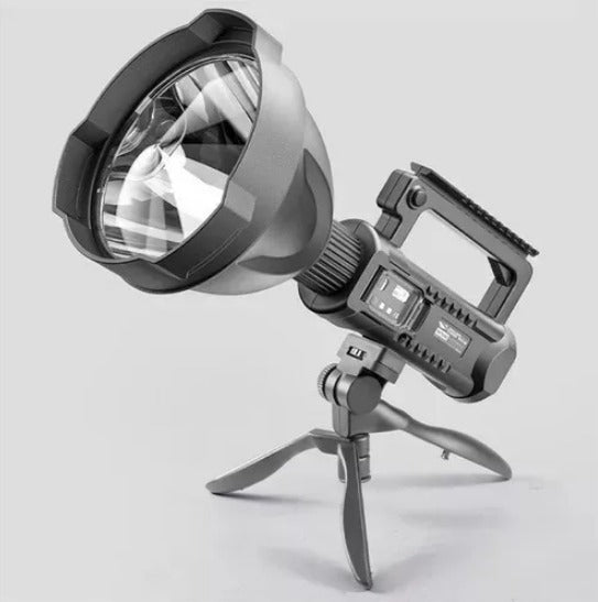Foco Linterna Led Largo Alcance 600 Metros + Usb + Trípode