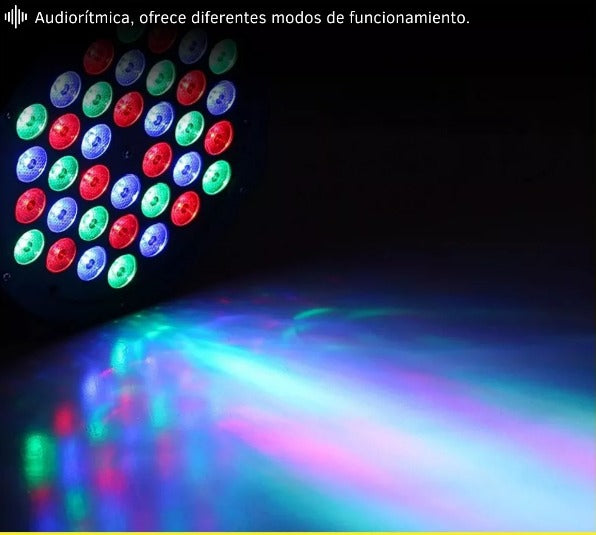 Proyector Parled 54 Rgb Luces Iluminación Dj Fiestas Full