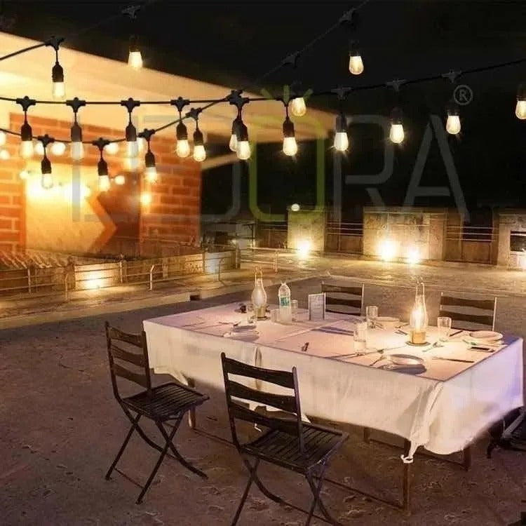 Guirnalda Led 5 Metros Panel Solar Con 10 Ampolletas Led