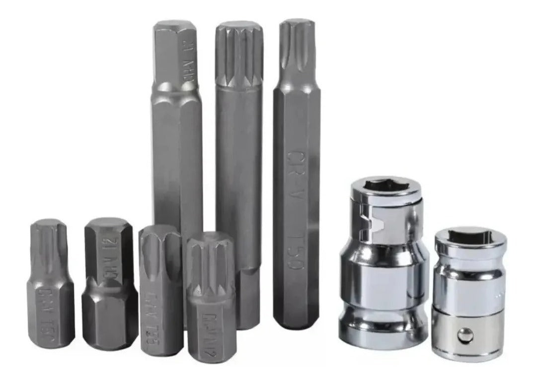 Set Kit Juego Puntas Corto Largo Torx Allen Imbus 40 Piezas