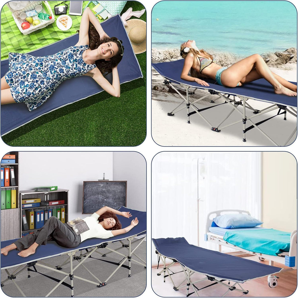Silla Estilo Reposera Plegable Camping