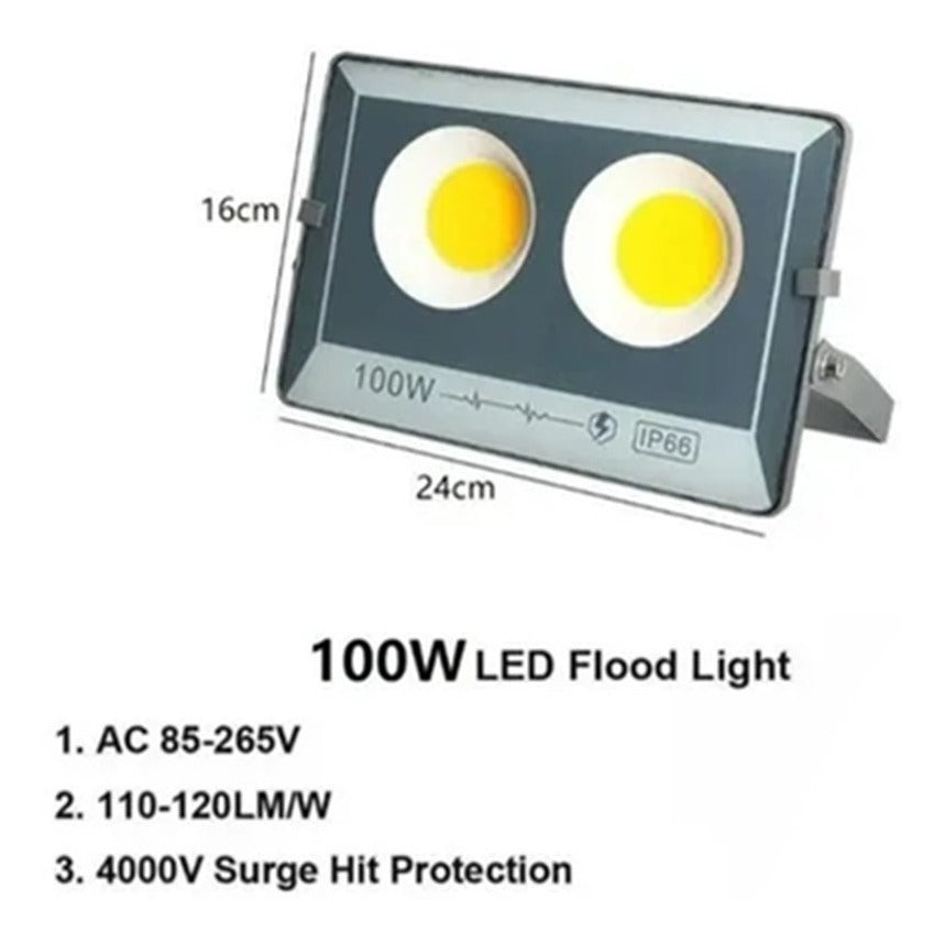 Foco Led Reflector Estadio Cob Led 100w