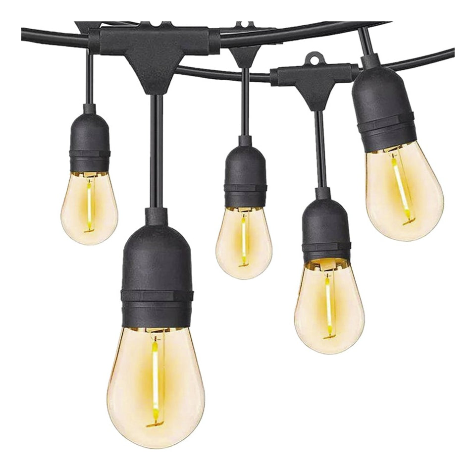 Guirnalda Led 10 Metros Panel Solar Con 10 Ampolletas Led