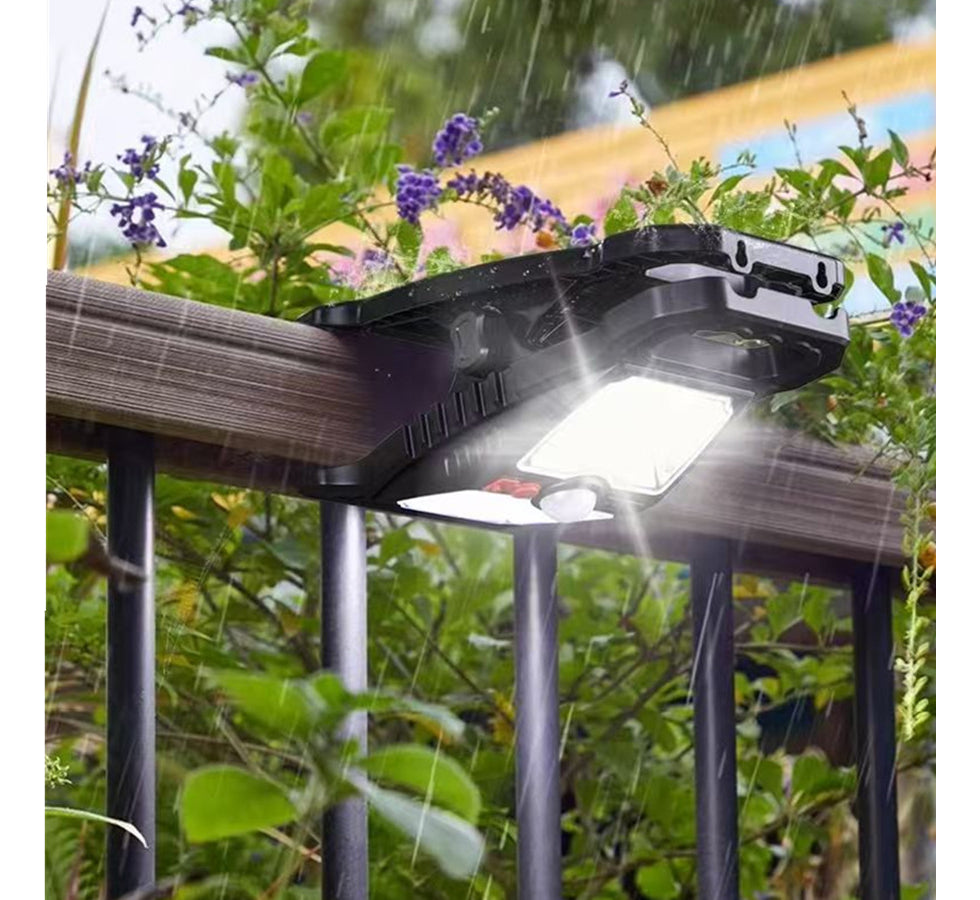 Foco Solar Con Clip Con Sensor Movimiento Camping