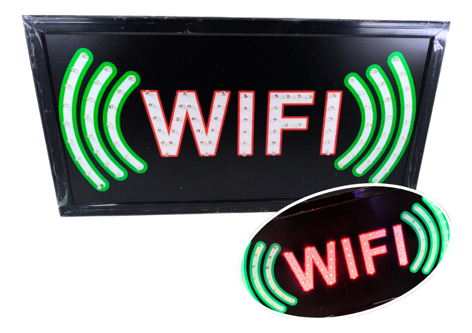 Letrero Led Luminoso Aviso Abierto