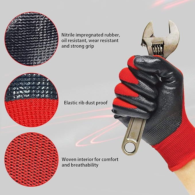 Guante Multipropósito Palma Pu - Pack 12 Pares