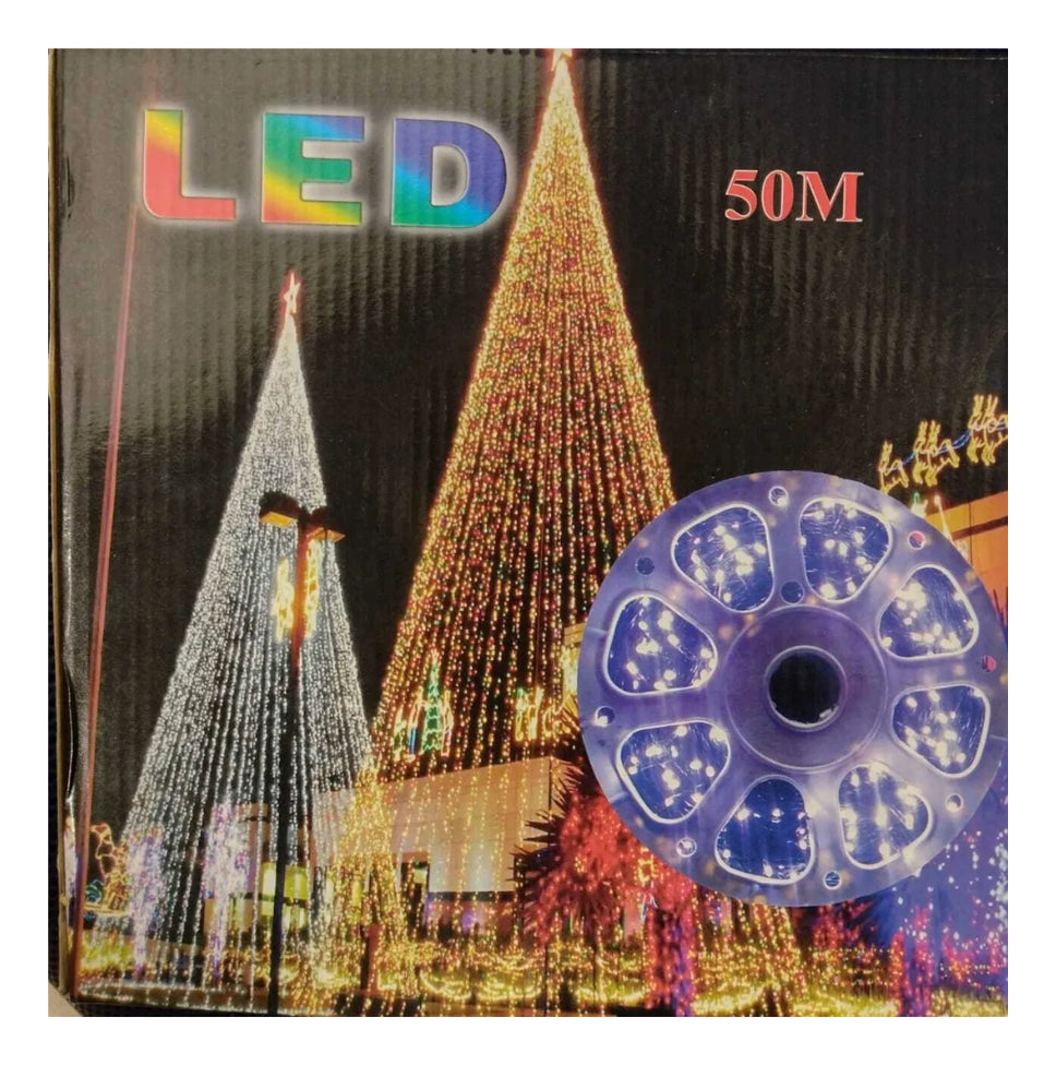 Rollo Luces De Navidad / Luces Led De 50 Metros Corriente