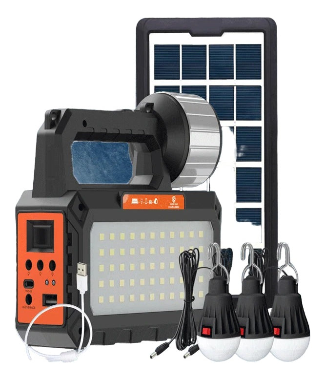 Kit De Energía Solar Multiusos Ampolletas Linterna