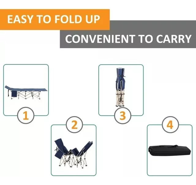 Silla Estilo Reposera Plegable Camping