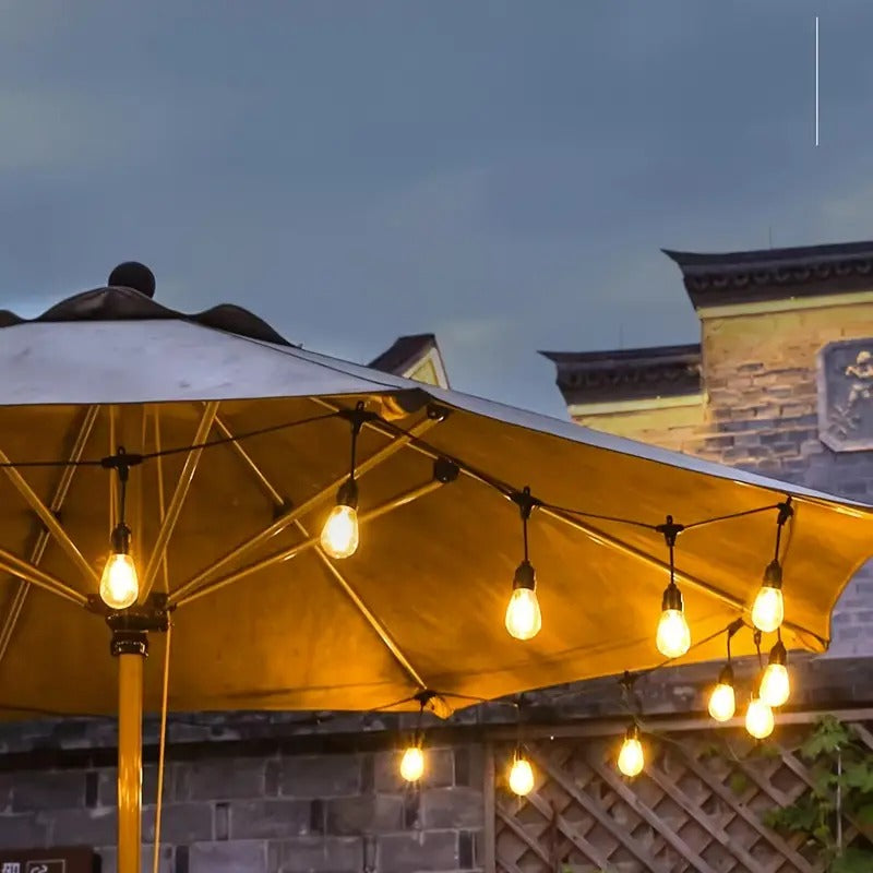Guirnalda Terraza Patio Ampolletas Incluidas Soquetes 10 Mtr