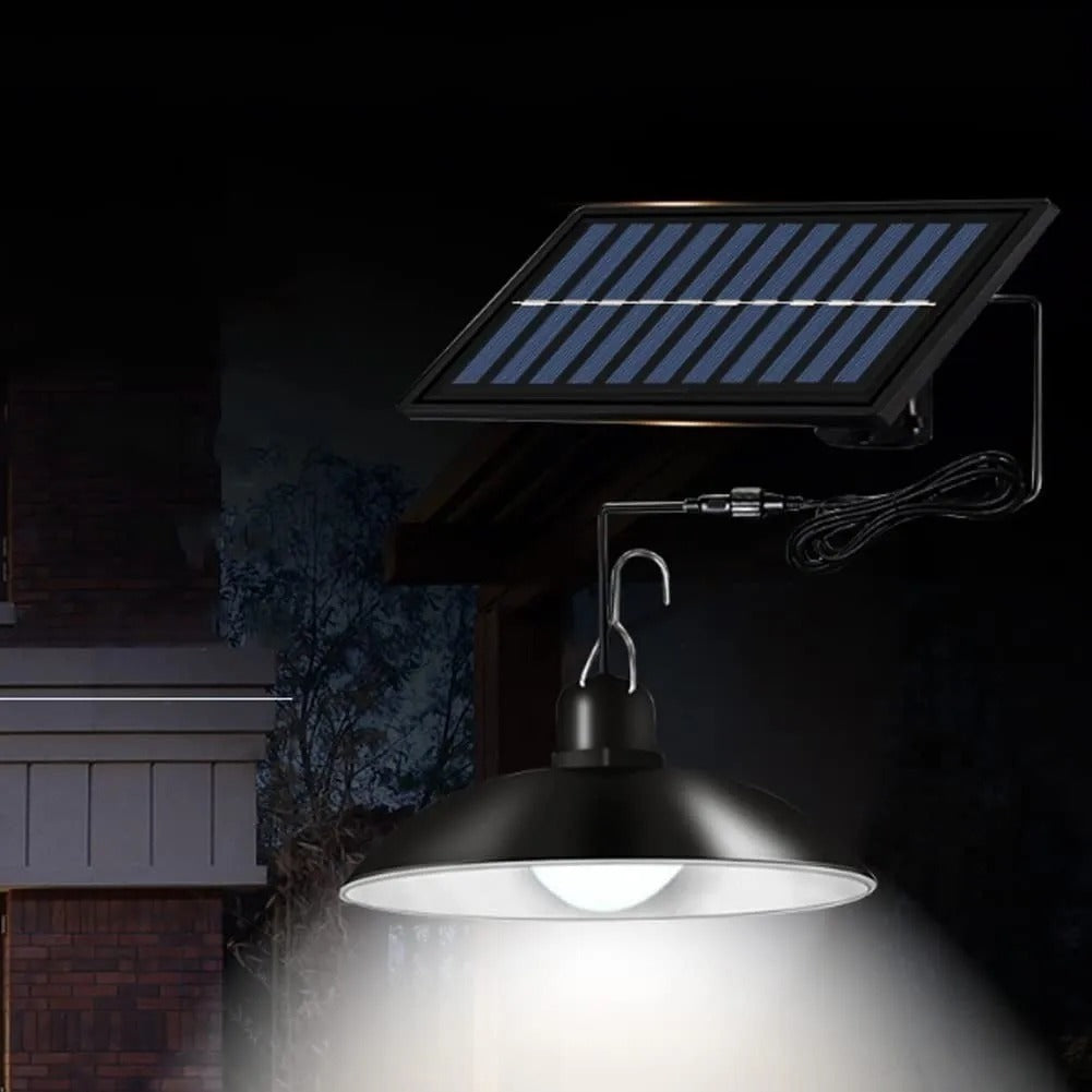 Lampara Solar Colgante 120w Plafon + Panel Solar + Control