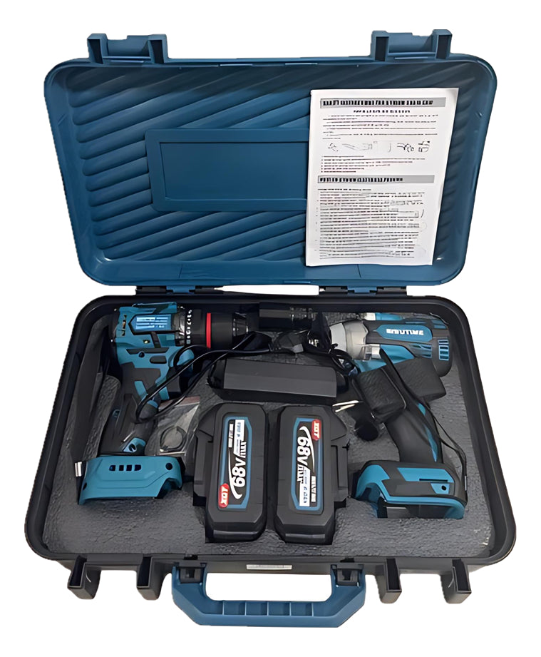 Juego De Herramientas Eléctricas Inalámbricas Kit 2 Pcs 68v