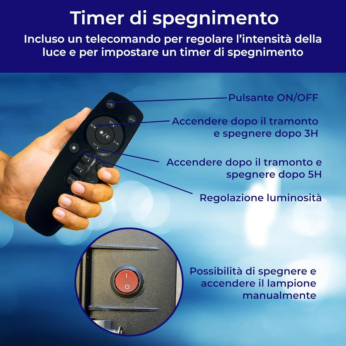 太阳能聚光灯 1200w 强力户外 LED 灯 + 白色支架